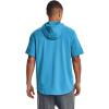 imageUnder Armour Mens Rival Terry ShortSleeve Hoodie419 Capri   Onyx White