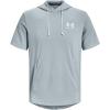imageUnder Armour Mens Rival Terry ShortSleeve Hoodie465 Harbor Blue   Onyx White