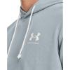 imageUnder Armour Mens Rival Terry ShortSleeve Hoodie465 Harbor Blue   Onyx White