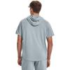 imageUnder Armour Mens Rival Terry ShortSleeve Hoodie465 Harbor Blue   Onyx White