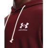 imageUnder Armour Mens Rival Terry ShortSleeve Hoodie690 Chestnut Red   Onyx White