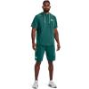 imageUnder Armour Mens Rival Terry ShortSleeve Hoodie722 Coastal Teal   Onyx White