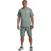 imageUnder Armour Mens Rival Terry ShortSleeve Hoodie781 Opal Green Full Heather   Onyx White