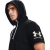 imageUnder Armour Mens Rival Terry ShortSleeve HoodieBlack 001Onyx White