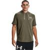 imageUnder Armour Mens Rival Terry ShortSleeve HoodieTent 361Onyx White