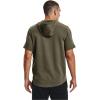 imageUnder Armour Mens Rival Terry ShortSleeve HoodieTent 361Onyx White