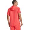 imageUnder Armour Mens Rival Terry ShortSleeve HoodieVenom Red 690Onyx White
