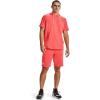 imageUnder Armour Mens Rival Terry ShortSleeve HoodieVenom Red 690Onyx White