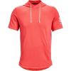imageUnder Armour Mens Rival Terry ShortSleeve HoodieVenom Red 690Onyx White