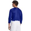 imageUnder Armour Mens Utility 34 Performance Shirt012 Mod Gray Full Heather  Royal  Royal