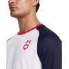 imageUnder Armour Mens Utility 34 Performance Shirt100 White  Midnight Navy  Red