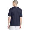 imageUnder Armour Mens Velocity 20 Short Sleeve V Neck T Shirt410 Midnight Navy   Mod Gray