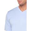 imageUnder Armour Mens Velocity 20 Short Sleeve V Neck T Shirt539 Celeste   White