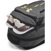 imageUnder Armour Unisex Hustle 60 Backpack 402 Blue AtlantisBlue AtlantisMetallic Silver One Size Fits Most005 Black Full Heather  Black  Metallic Gold