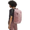 imageUnder Armour Unisex Hustle 60 Backpack 402 Blue AtlantisBlue AtlantisMetallic Silver One Size Fits Most673 Tourmaline Pink  Tourmaline Pink  Maroon Mist