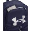 imageUnder Armour UnisexAdult Hustle Sport Backpack 647 Prime PinkBlackBlack One Size Fits AllMidnight Navy 410Metallic Silver