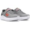 imageUnder Armour UnisexChild Pre School Surge 4 Alternate Closure Running Shoe100 Mod GrayCastlerockPhoenix Fire