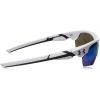 imageUnder Armour Youth Windup Wrap SunglassesShiny White  Gray With Blue Mirror