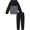imageUnder Armour boys Long Sleeve Logo Hoodie ampamp Joggers SetBlackWhite