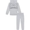 imageUnder Armour boys Long Sleeve Logo Hoodie ampamp Joggers SetMod Gray Full Zip