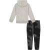 imageUnder Armour boys Long Sleeve Logo Hoodie ampamp Joggers SetMod Gray Lino Wave