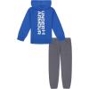 imageUnder Armour boys Long Sleeve Logo Hoodie ampamp Joggers SetTeam RoyalGray