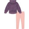 imageUnder Armour girls Hoodie Set Bottoms ampamp Hoodie Lightweight ampamp Relaxed FitMisty Purple Leopard