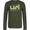 imageUnder Armour Boys Long Sleeve Shirt Crewneck Lightweight and BreathableMarine Green Hunt