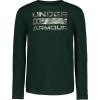 imageUnder Armour Boys Outdoor Long Sleeve Tee Stylish Crew Neckline Cute Full FitStacked Forest Green