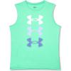 imageUnder Armour Boys Tech Tri Logo Tank Top299 Vapor Green  Celeste  Starlight