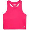 imageUnder Armour Girls Motion Crop Tank Top681 Shaded Fuchsia   White
