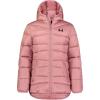 imageUnder Armour Girls Quilted Puffer Jacket Front Pockets ampamp Hooded Back MidWeight ampamp Water RepellentPink Elixir