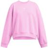 imageUnder Armour Girls Rival Fleece Oversized Crew638 Stellar Pink   White