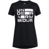 imageUnder Armour Girls Tech Block Logo Short Sleeve T Shirt001 Black   White