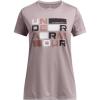 imageUnder Armour Girls Tech Block Logo Short Sleeve T Shirt015 Tetra Gray   Halo Gray