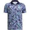 imageUnder Armour Matchplay Printed Golf PoloStarlightVapor GreenMidnight Navy