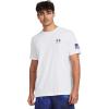 imageUnder Armour Mens Freedom Graphic Short Sleeve TShirt100 White   Team Royal
