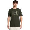 imageUnder Armour Mens Freedom Graphic Short Sleeve TShirt357 Artillery Green   Thyme
