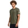 imageUnder Armour Mens Freedom Graphic Short Sleeve TShirt390 Marine Od Green  Desert Sand  Spine