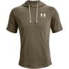 imageUnder Armour Mens Rival Terry ShortSleeve HoodieTent 361Onyx White