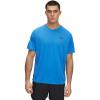 imageUnder Armour Mens Tech 20 VNeck ShortSleeve TShirt403 Blue Atlantis   Black