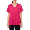imageUnder Armour Womens Tech Twist Short Sleeve V Neck681 Shaded Fuchsia   White