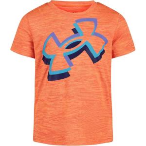 imageUnder Armour Boys Classic Core Logo TShirt Wordmark Print ampamp Baseball Designs Crew NeckOrange Blast