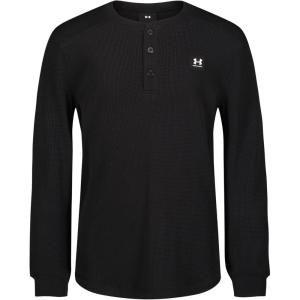 imageUnder Armour Boys Long Sleeve Shirt Crewneck Lightweight and BreathableBlack Henley Thermal
