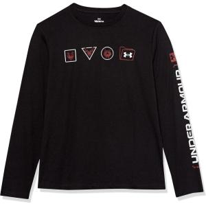 imageUnder Armour Boys Long Sleeve Shirt Crewneck Lightweight and BreathableBlack Multi  Linux