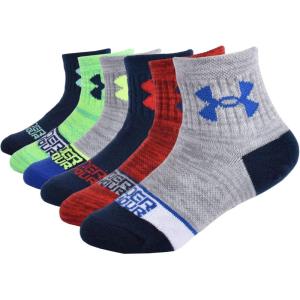 imageUnder Armour Boys Multi Pack Printed Quarter SockMulti Color