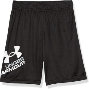 imageUnder Armour Boys Prototype Short Elastic Waistband Soft ampamp ComfortableBlackWhite S21