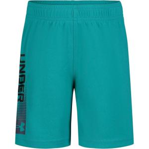 imageUnder Armour Boys Prototype Short Elastic Waistband Soft ampamp ComfortableCircuit Teal  Wordmark