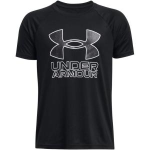 imageUnder Armour Boys Tech Big Logo Short Sleeve T Shirt Plus001 Black   Whitehusky Boys