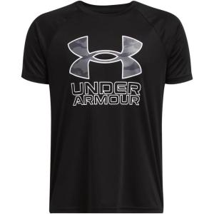 imageUnder Armour Boys Tech Big Logo Short Sleeve T Shirt Plus003 Black  Titan Gray  Whitehusky Boys